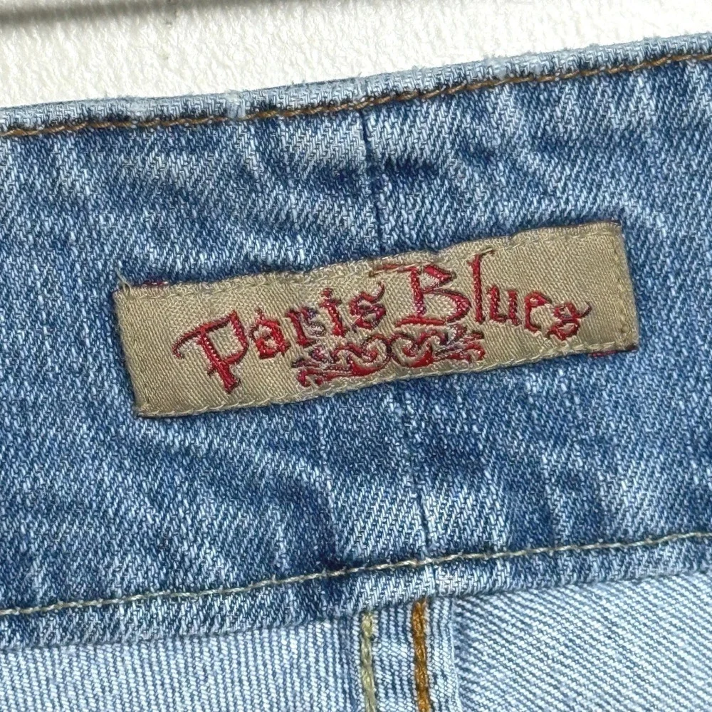 Paris Blues VTG Womens Distressed Denim Bermuda Shorts 13 Medium‎ Wash Blue Y2K